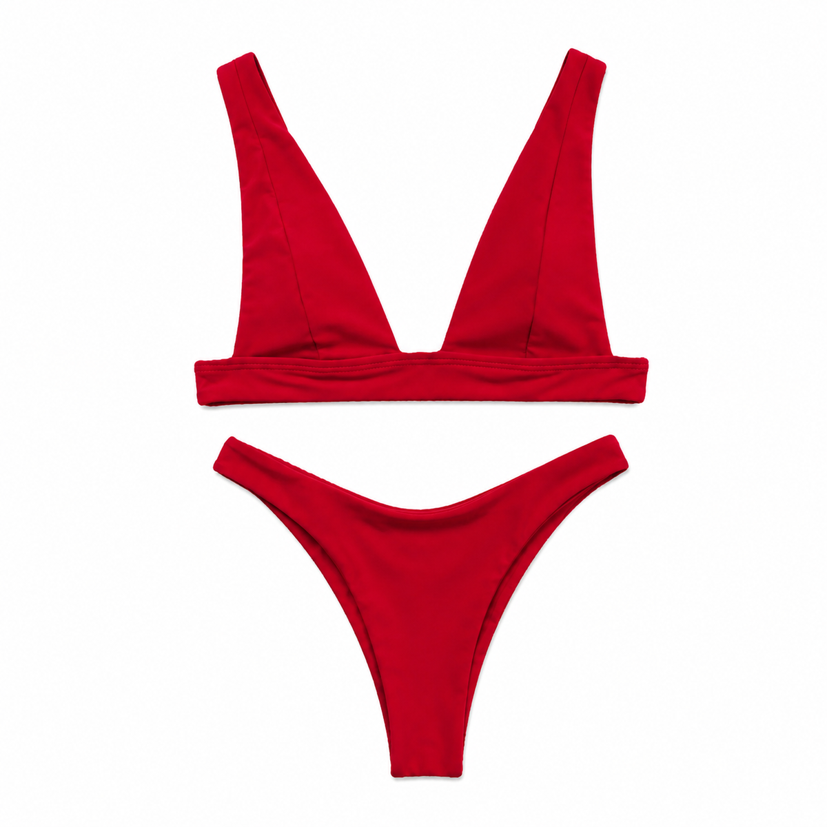 Bikini push-up brazylijskie jednokolorowe