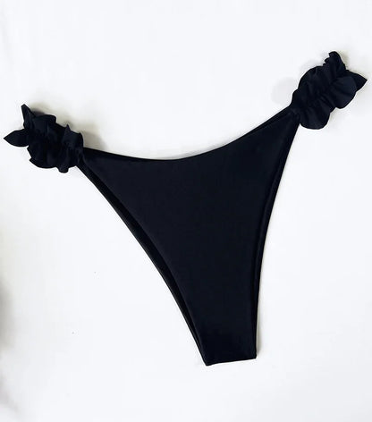 Bikini push-up z wiązaniem i kokardką