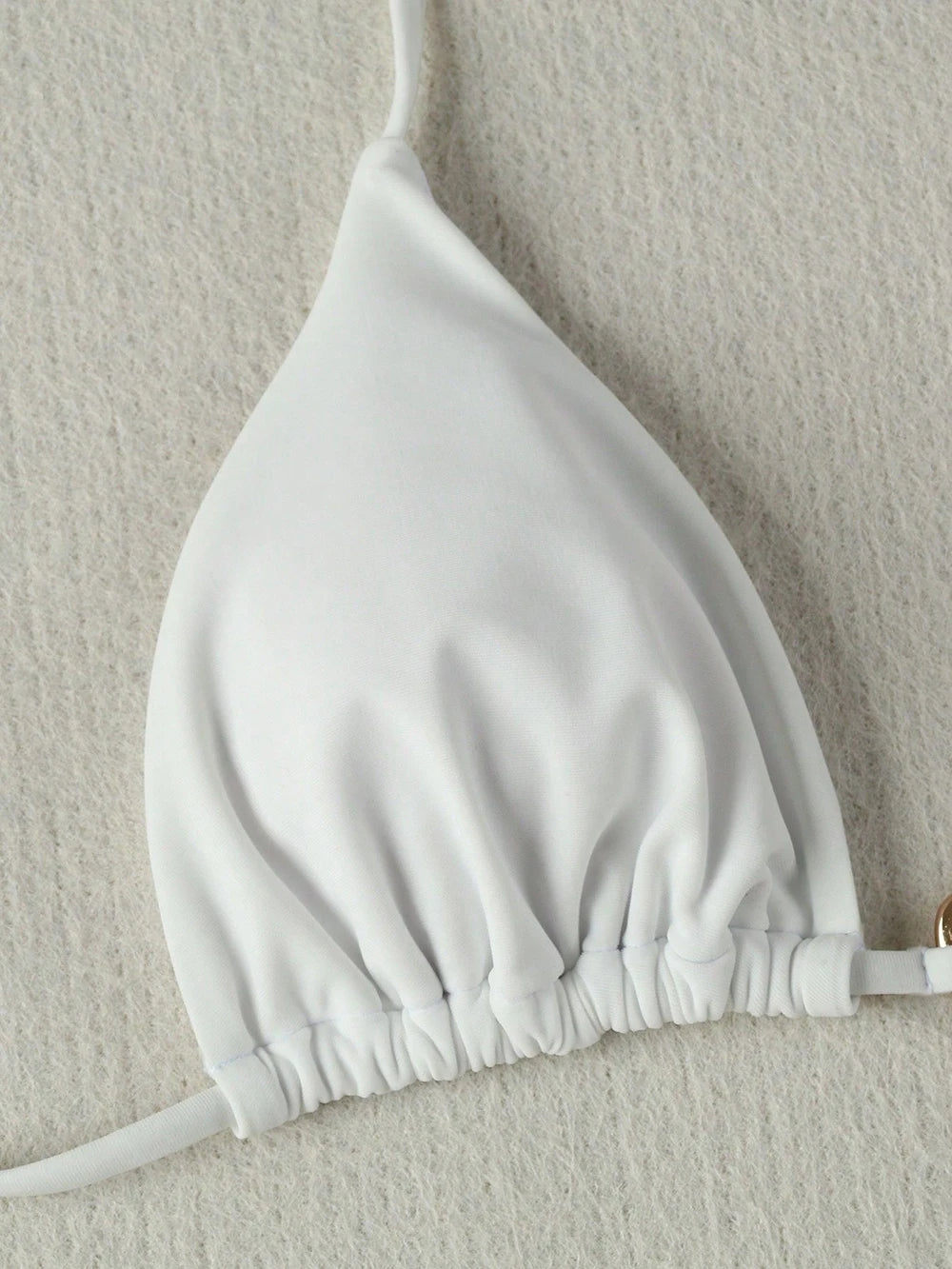 Dwuczęściowe bikini brazylijskie ze sznurowaniem i halterem