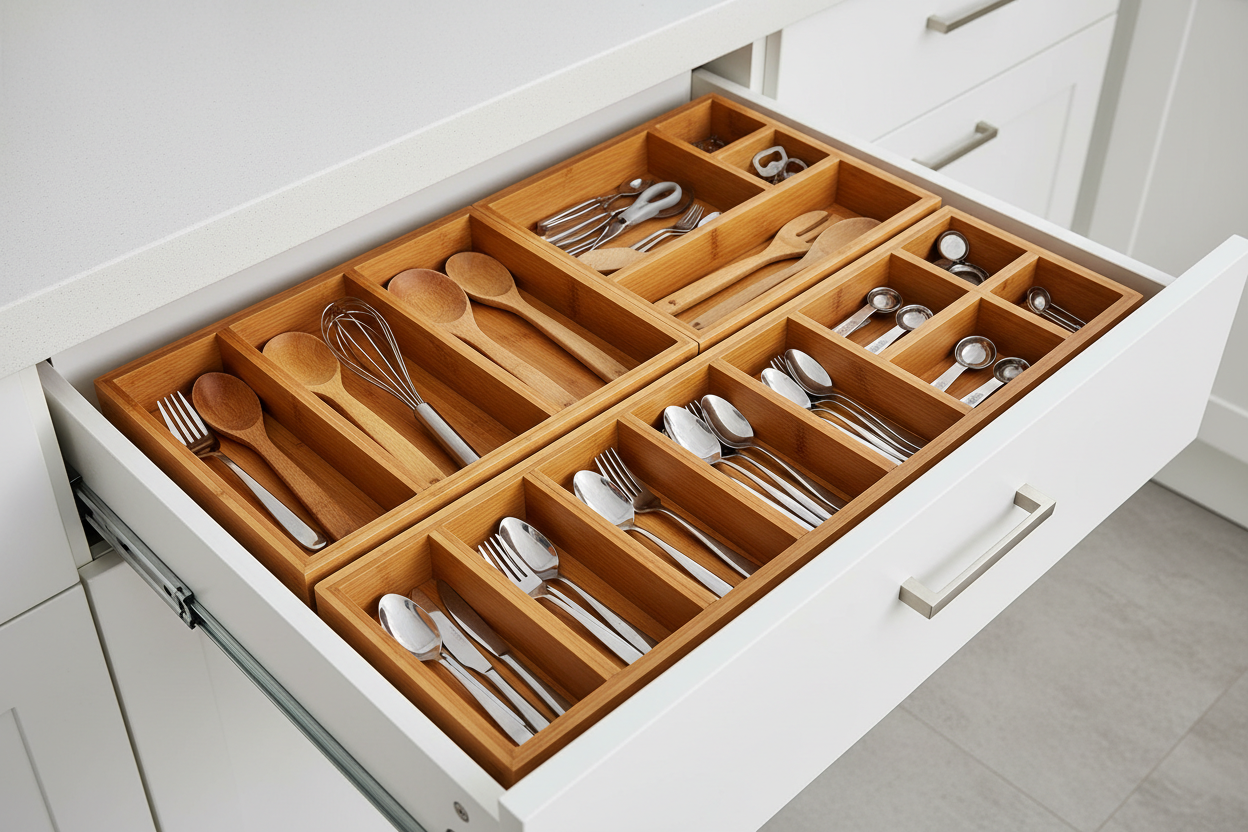 Bamboo Drawer Organizer