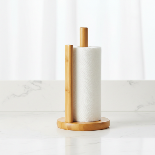 Bamboo Paper Towel Holder
